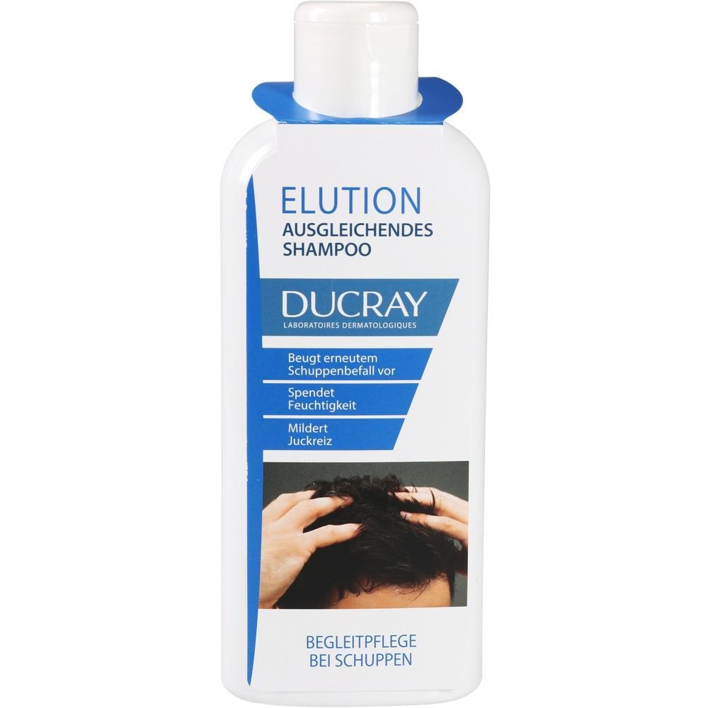 Flasche mit Shampoo gegen Schuppen und Juckreiz auf wei&szlig;em Hintergrund.