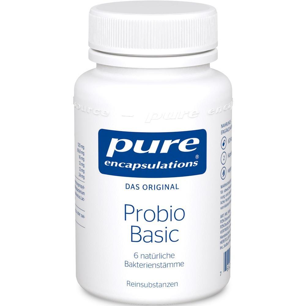 Weiße Flasche mit der Aufschrift "Probio Basic" von Pure Encapsulations.