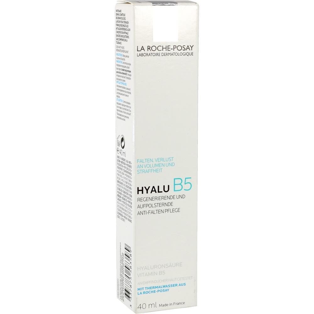 Weiße Verpackung von La Roche-Posay Hyalu B5 Anti-Falten-Creme mit blauer Schrift.