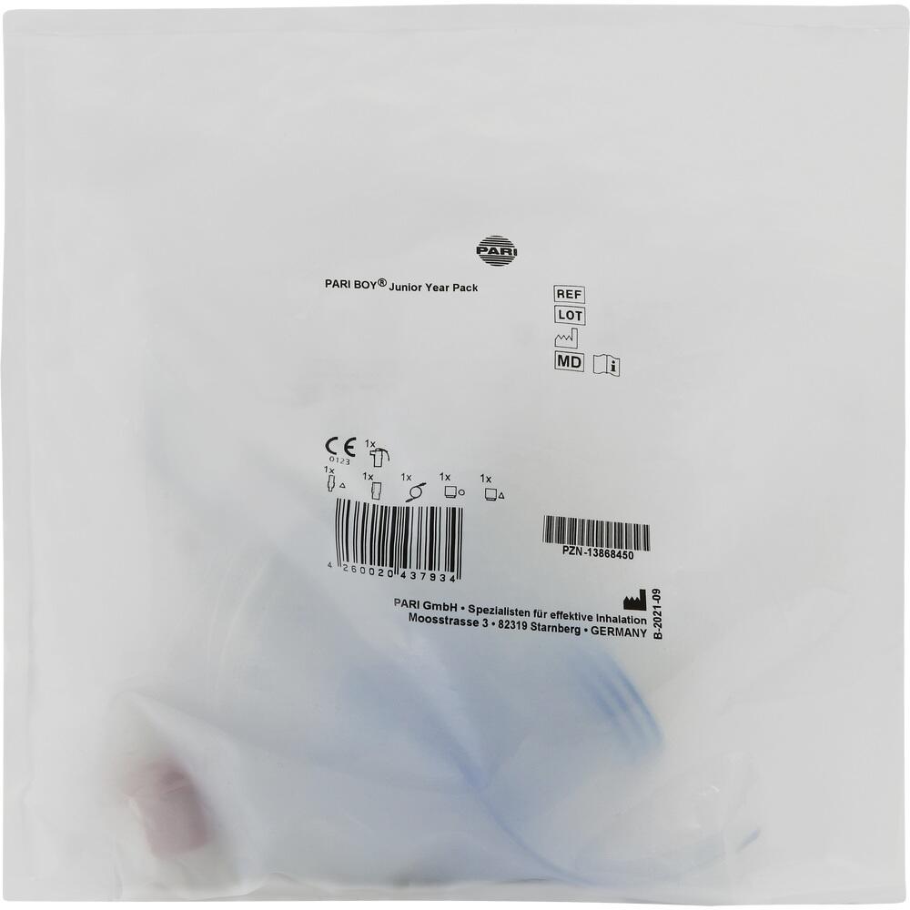 Weiße Verpackung mit schwarzem Text und Barcode.