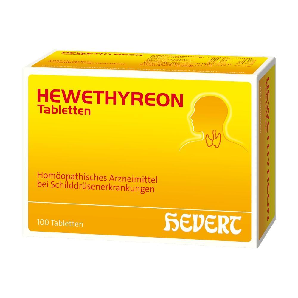 Gelbe Packung mit hom&ouml;opathischen Tabletten f&uuml;r Schilddr&uuml;senerkrankungen.