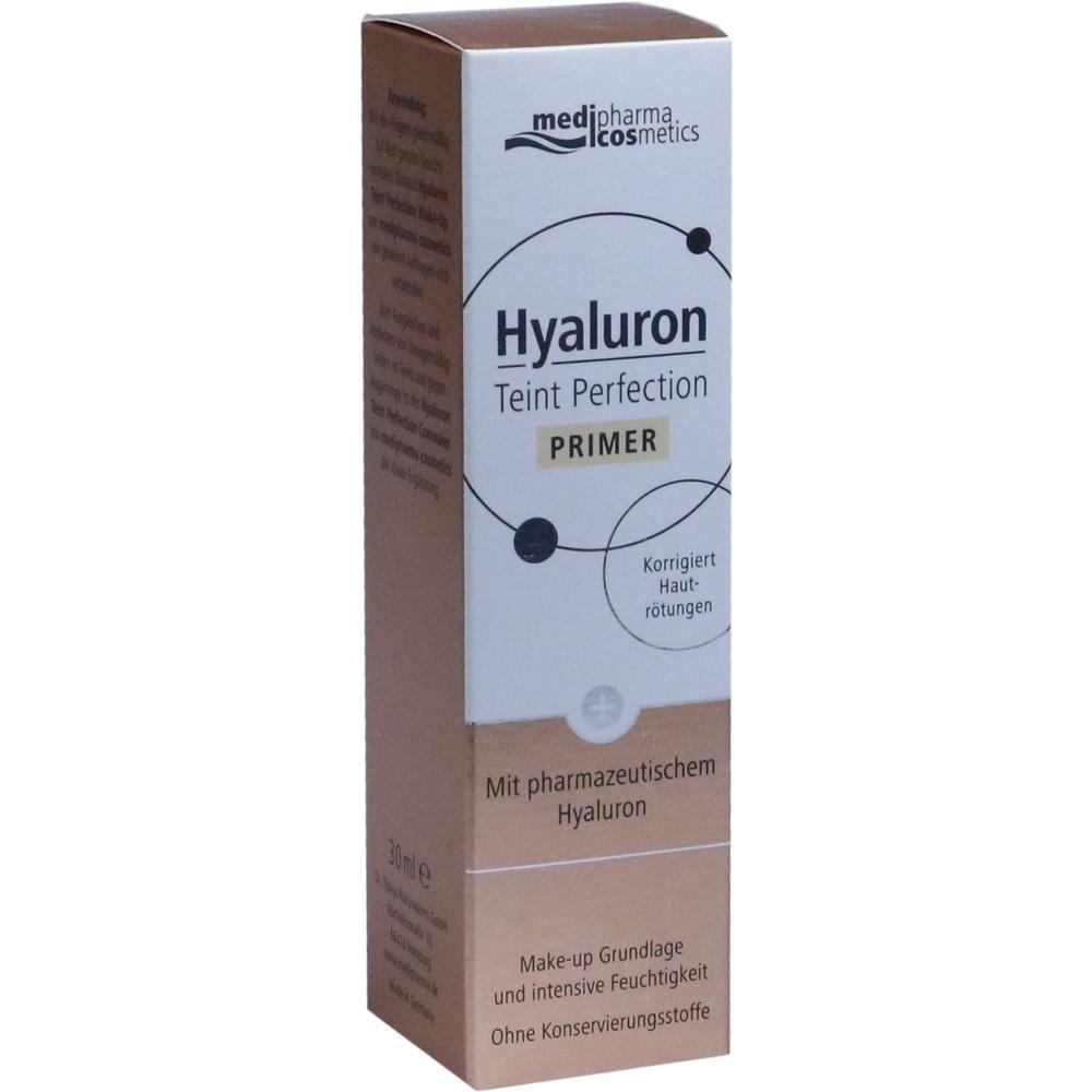 Braune Verpackung von Hyaluron-Teint-Perfection-Primer zur Hautpflege.