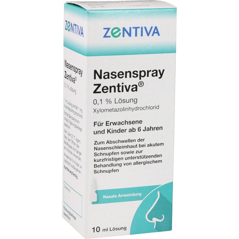 Verpackung eines Nasensprays für Erwachsene und Kinder ab 6 Jahren.