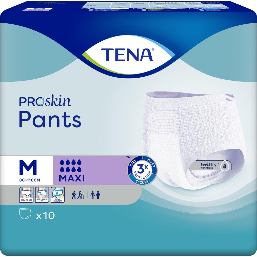 Ein Paket mit TENA ProSkin Pants in Größe M.