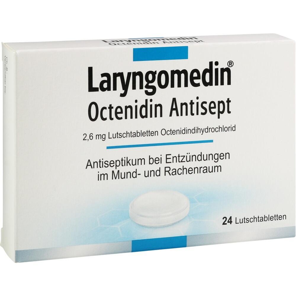 Eine Packung Lutschtabletten gegen Entzündungen im Mund- und Rachenraum.