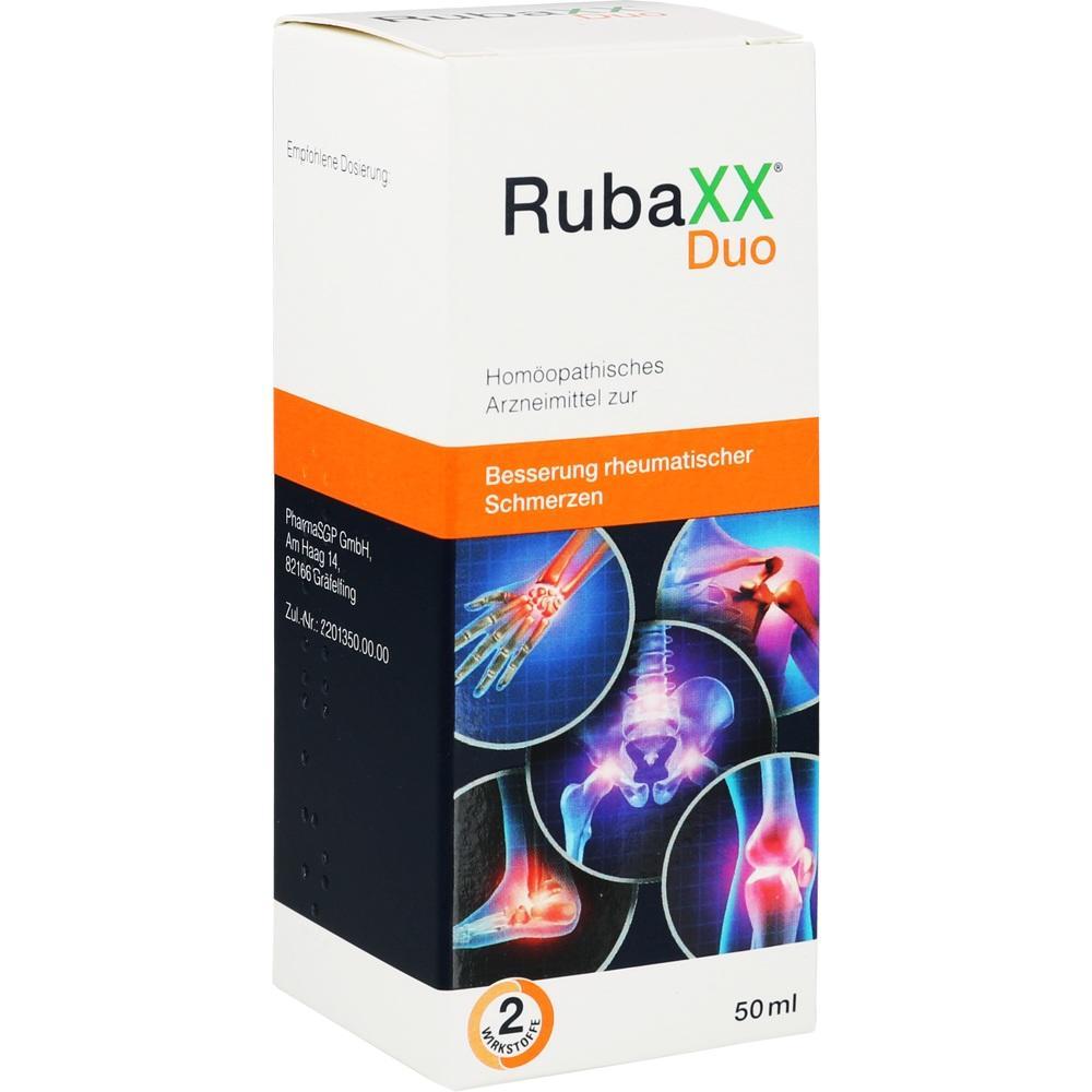 Verpackung von homöopathischem Mittel gegen rheumatische Schmerzen.