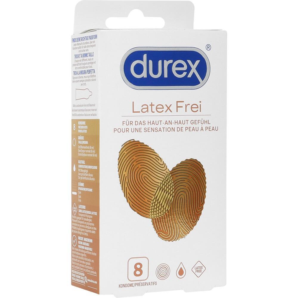 Eine Packung Durex-Kondome ist abgebildet.