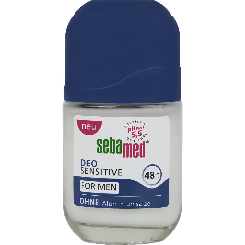 Eine Deoflasche von Sebamed für Männer, ohne Aluminiumsalze.