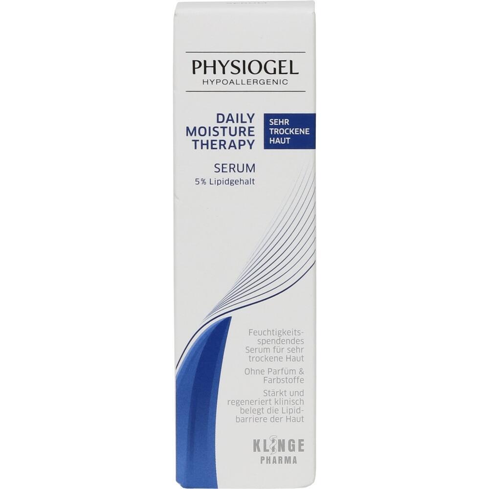 Eine weiße Schachtel mit einem Serum für sehr trockene Haut.