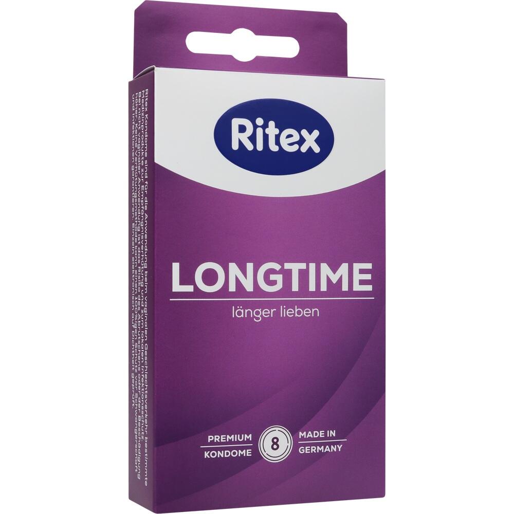 Lila Verpackung mit der Aufschrift "Ritex Longtime, l&auml;nger lieben".