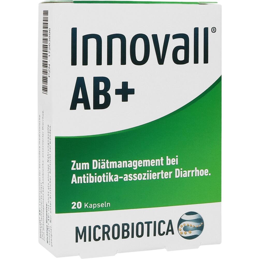 Eine Packung mit 20 Kapseln zur Unterst&uuml;tzung bei antibiotikabedingtem Durchfall.