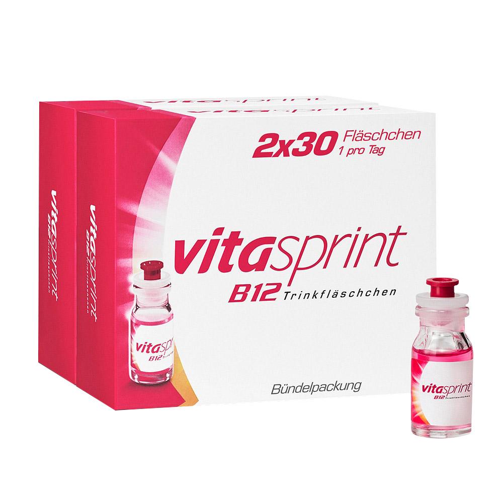 Eine Verpackung von VitaSprint B12 Trinkfläschchen mit 30 Stück.