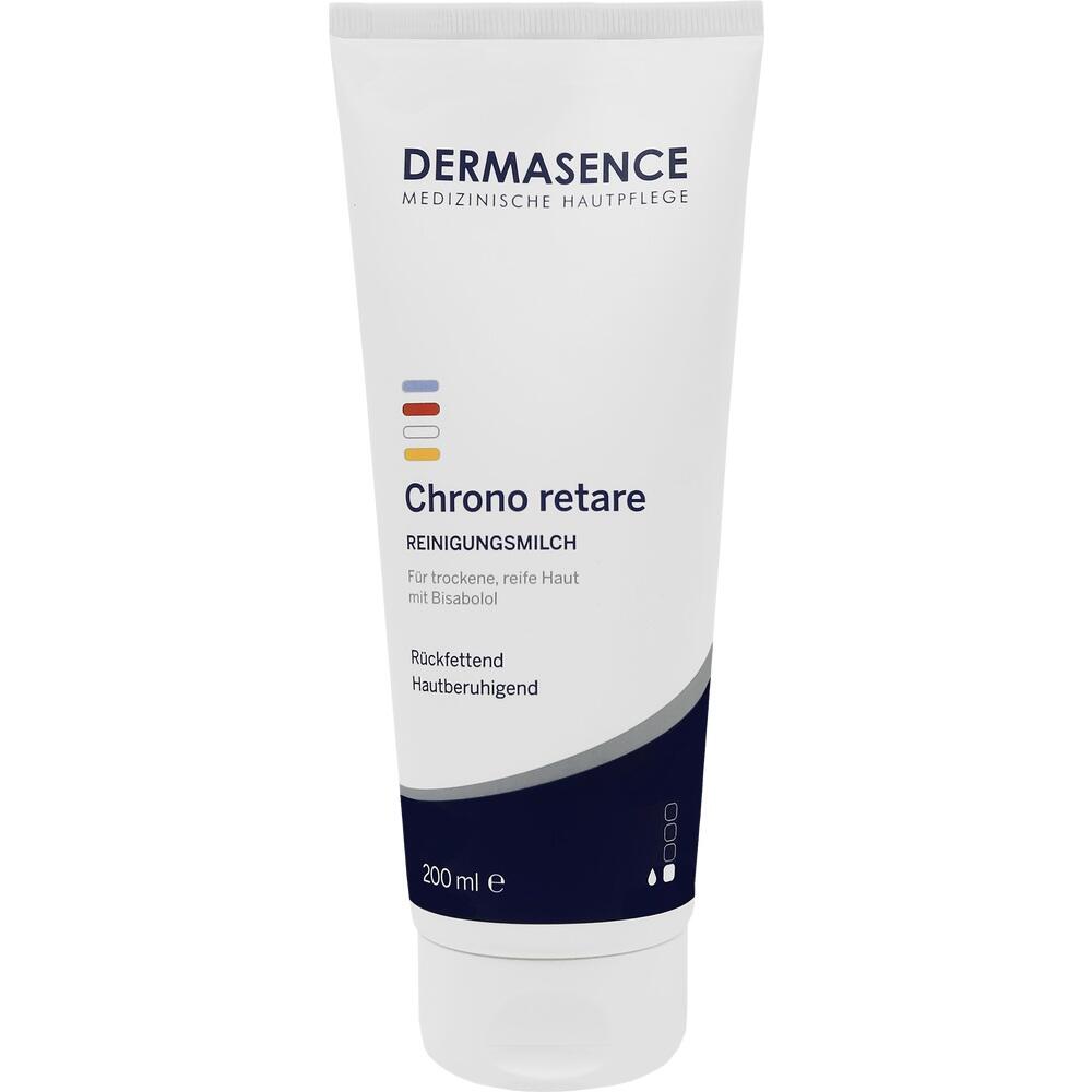 Weiße Tube mit Reinigungsmilch für trockene, reife Haut, 200 ml, von Dermasence.