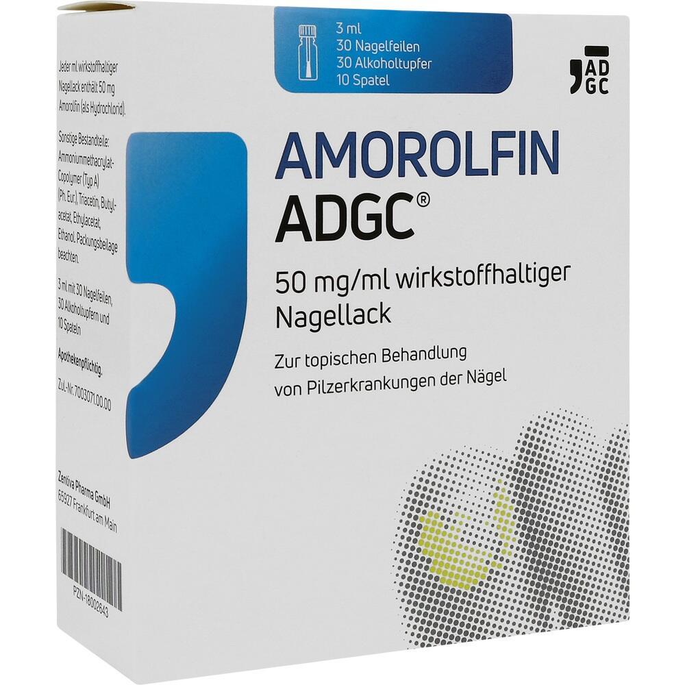Eine Verpackung mit Nagellack zur Behandlung von Nagelpilz.