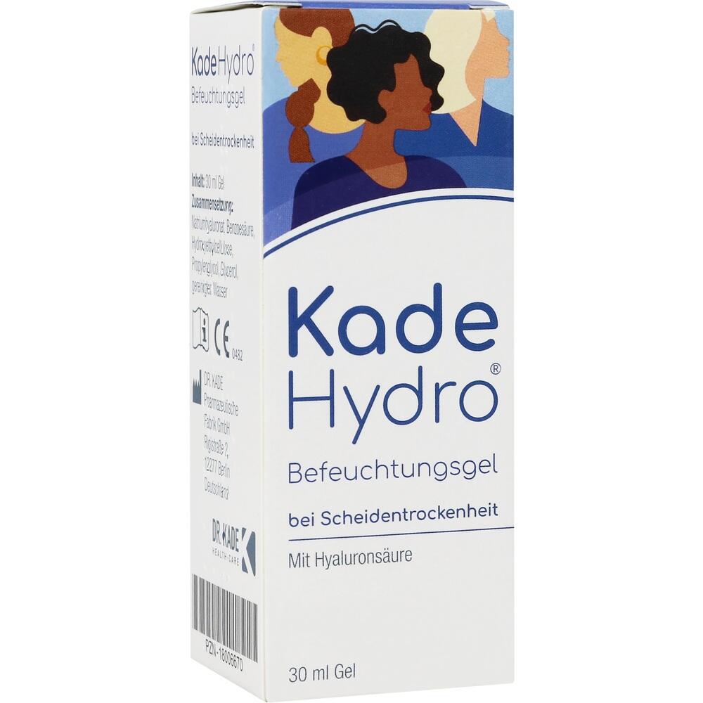Eine weiße Verpackung eines Befeuchtungsgels mit stilisierten Gesichtern oben.