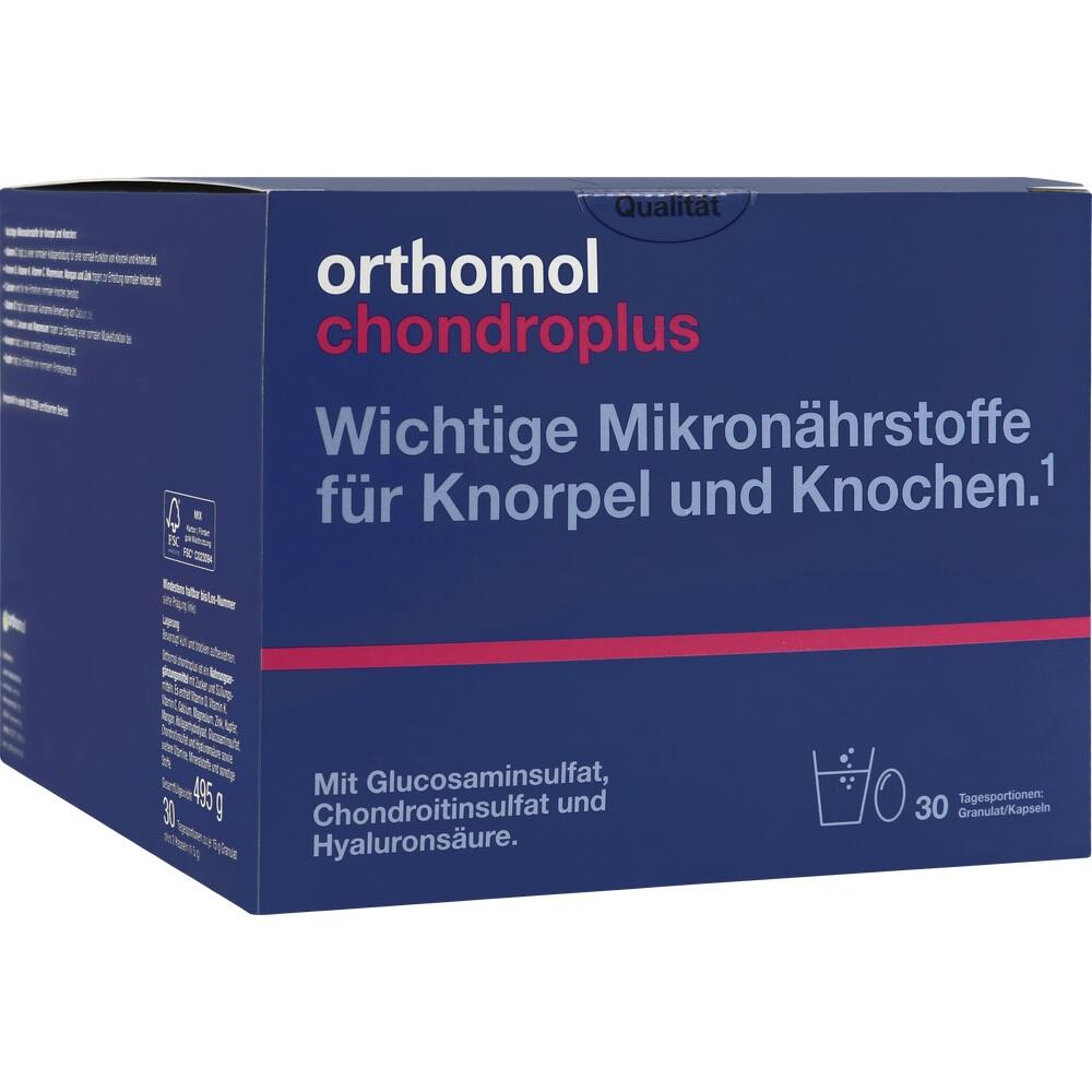 Eine blaue Verpackung mit weißen und roten Schriftzügen zu Nahrungsergänzungsmitteln.