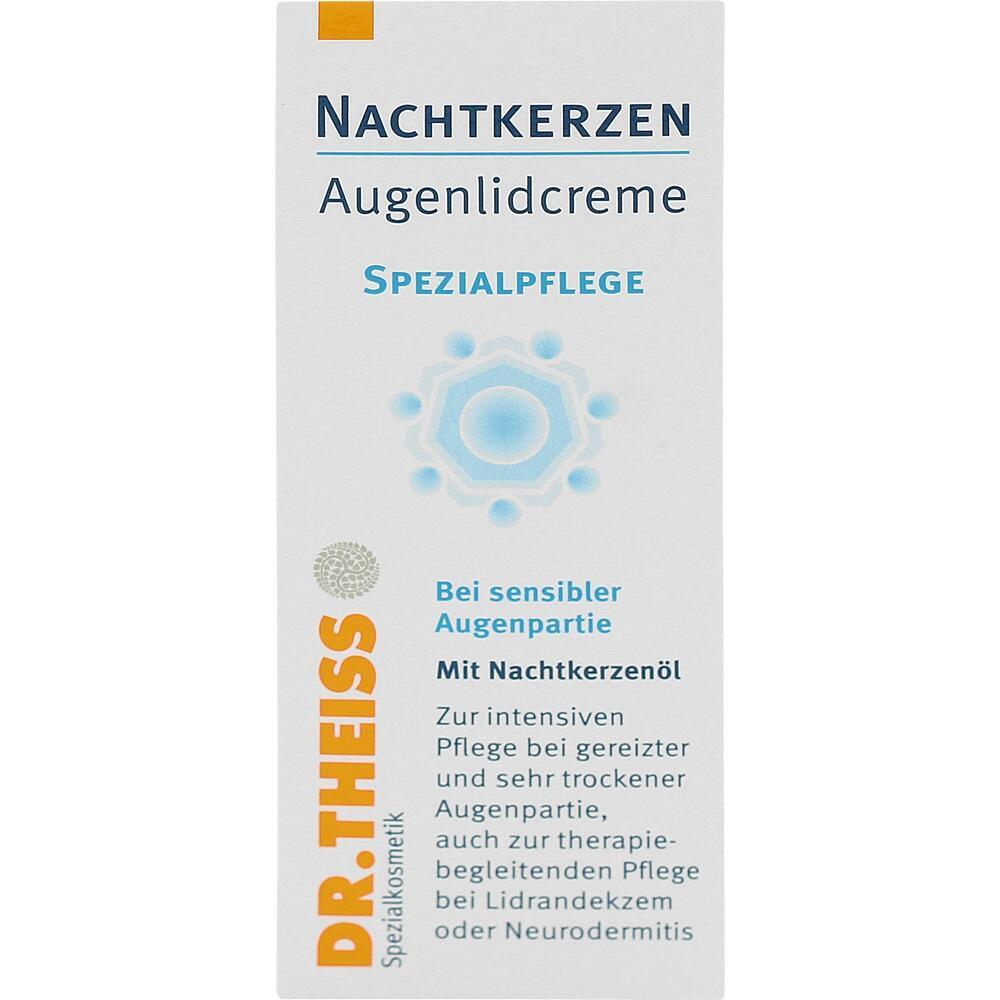 Verpackung einer speziellen Augenlidcreme mit Nachtkerzenöl.