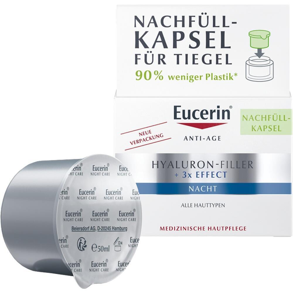 Nachfüllkapsel für Eucerin Anti-Age Nachtpflege mit 90% weniger Plastik.