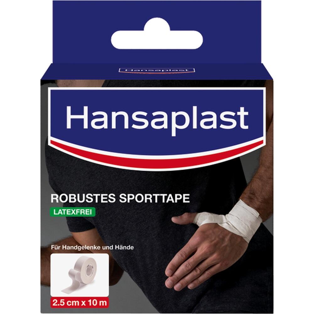 Eine Packung Hansaplast robustes Sporttape f&uuml;r Handgelenke und H&auml;nde.
