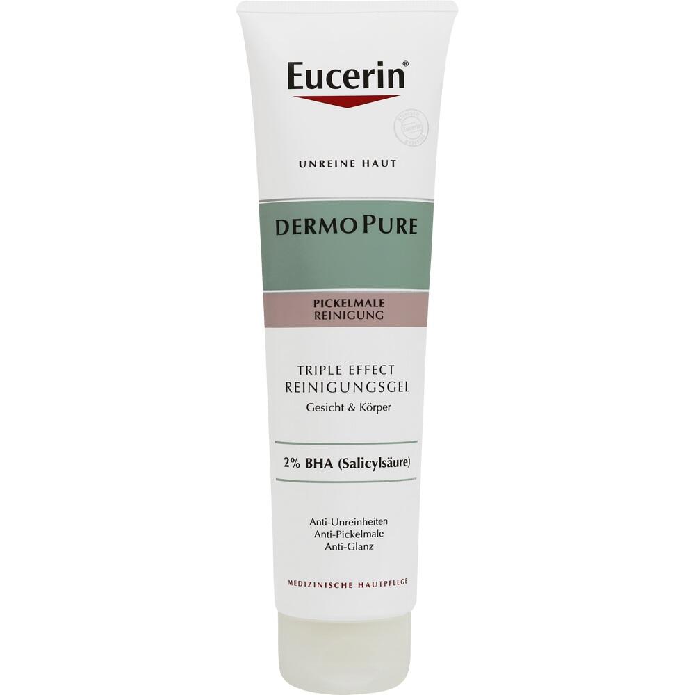 Eine Tube Eucerin DermoPure Reinigungsgel für unreine Haut.