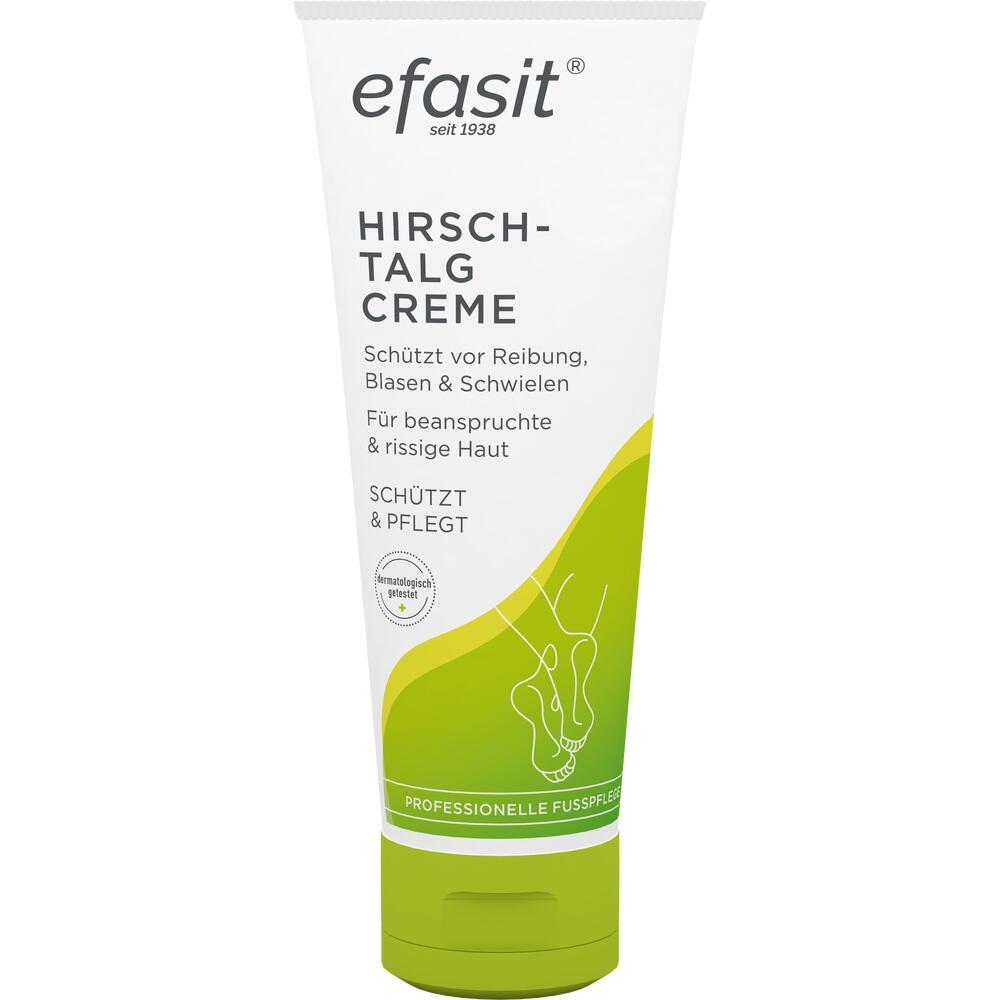 Eine Tube Hirsch-Talg Creme zur Pflege und Schutz von Füßen.