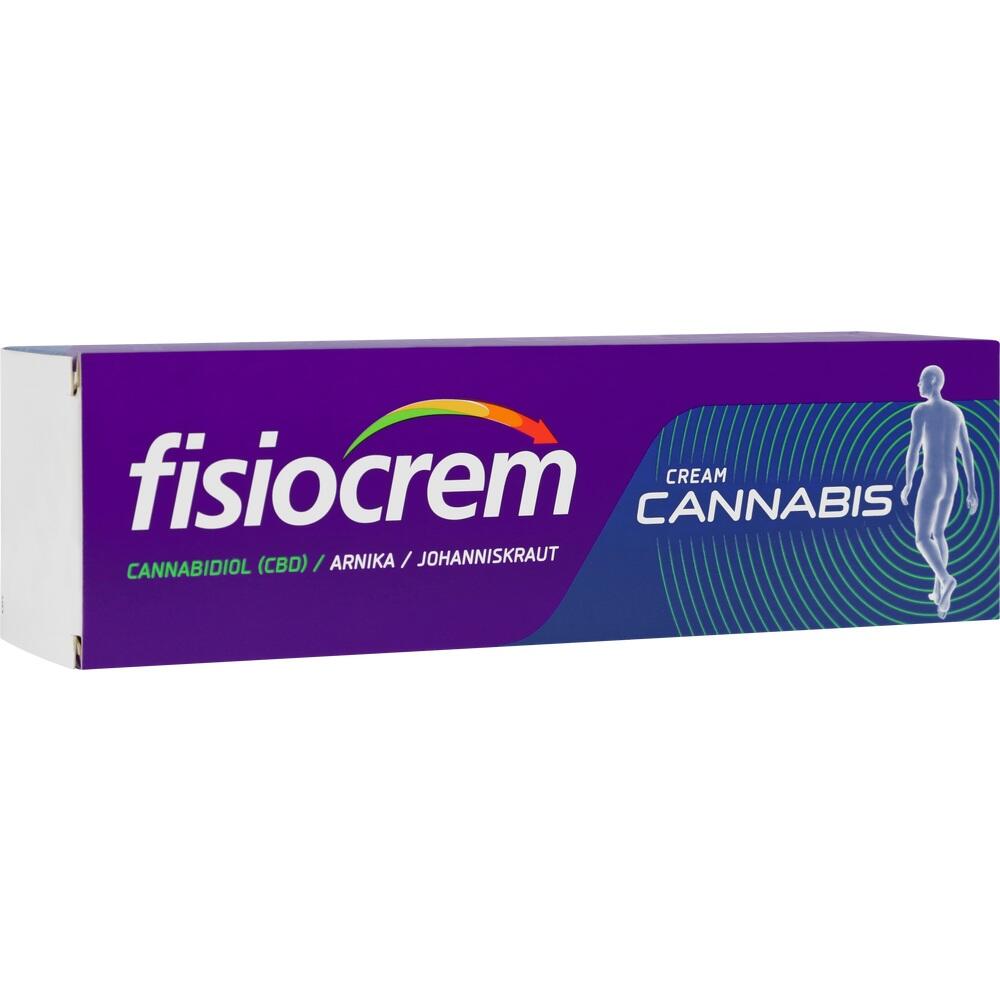 Lila Verpackung einer Creme mit CBD, Arnika und Johanniskraut.