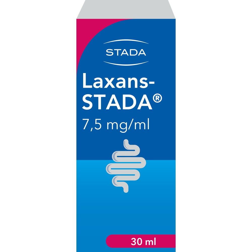 Verpackung von Laxans-STADA mit 7,5 mg/ml, 30 ml.
