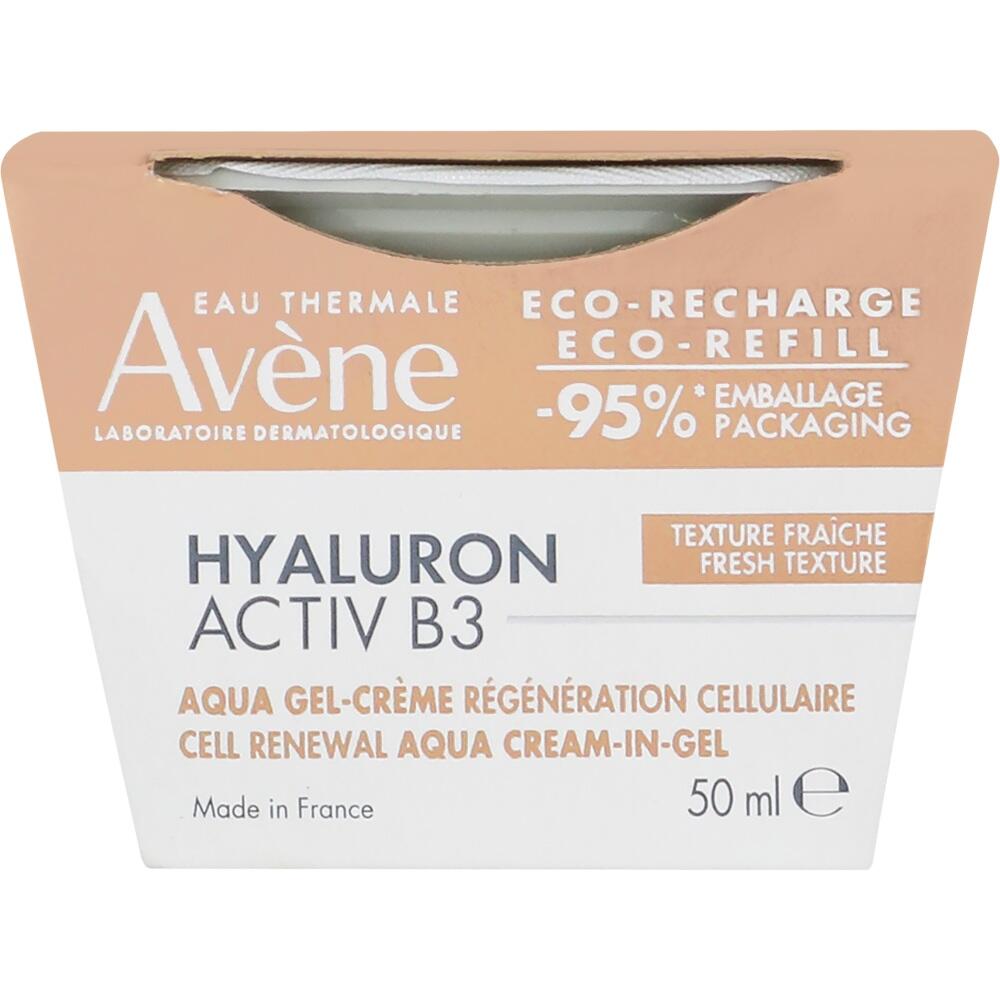 Eine Avène Hyaluron-Gel-Creme in einer umweltfreundlichen Verpackung.