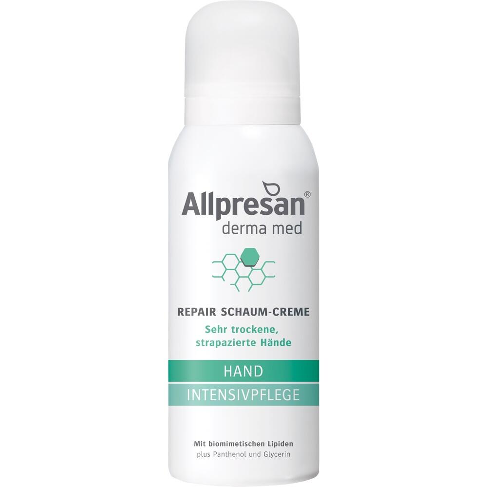 Weiße Dose mit Aufschrift "Allpresan Hand Intensivpflege".