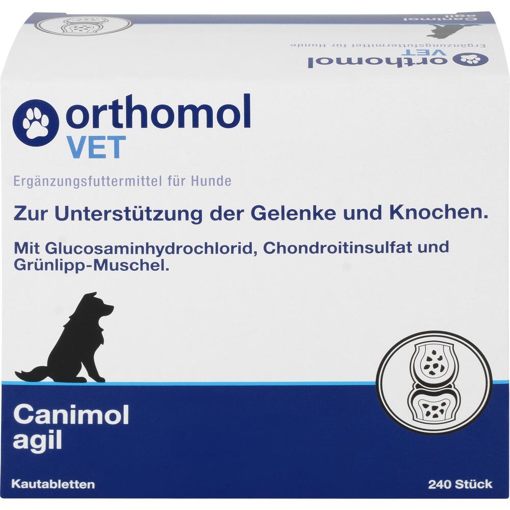 Hundemedikament zur Unterstützung der Gelenke und Knochen.