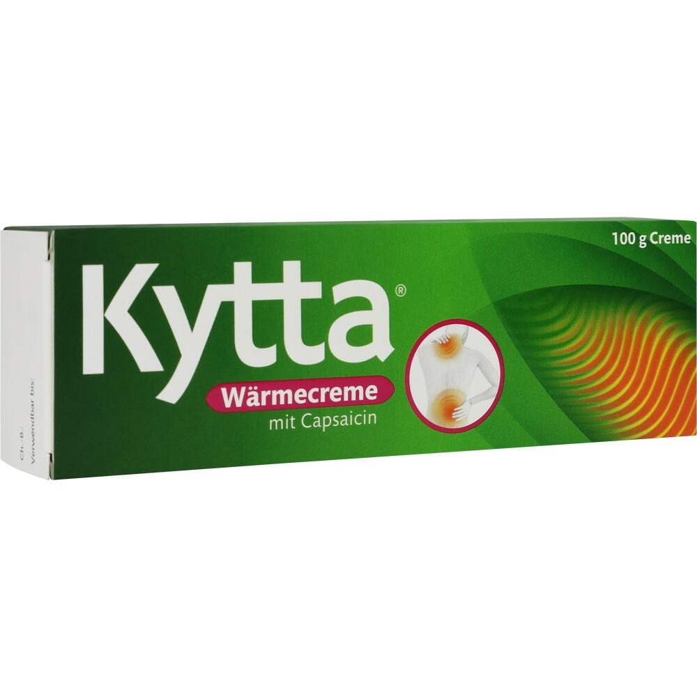 Grüne Verpackung einer Wärmesalbe mit Capsaicin.