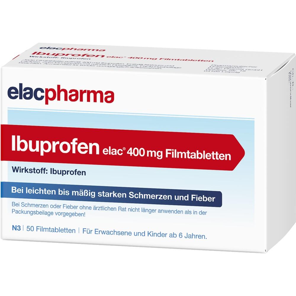 Eine Schachtel Ibuprofen-Tabletten zur Schmerzlinderung und Fiebersenkung.