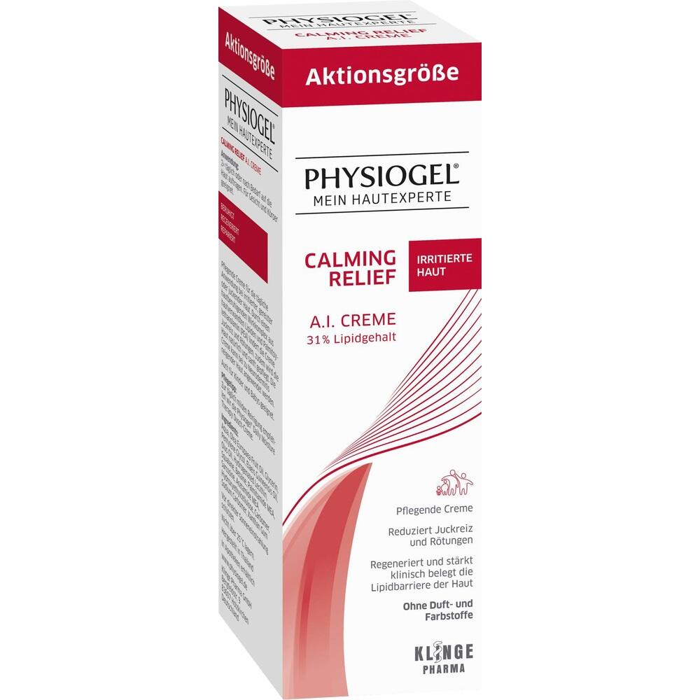 Eine weiße und rote Box mit einer Creme für irritierte Haut.