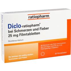 DICLO RATIOPHARM 25MG FTA